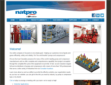 Tablet Screenshot of natpro.com